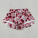 SS0817  baby girl clothes state camo print girl yoga summer shorts