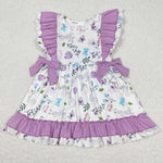 GSD0626 baby girl clothes butterfly toddler girl summer dress