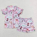 GSSO0677 baby girl clothes 1989 singer toddler girl summer pajamas outfit