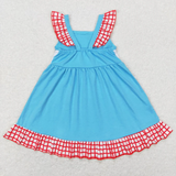 RTS Matching clothes embroidery i love mom print clothing girl summer clothing-2026.4.18