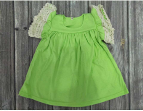 C8-9- girls cartoon green sleeve dress-promotion 2025.4.19