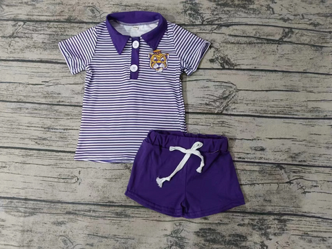 Order Deadline：16th June Split order baby boy clothes state boy summer shorts set 2