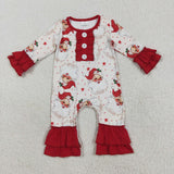 RTS kids matching clothing santa print clothing girl christmas winter clothing-2025.8.7