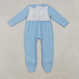 LR2562   baby boy clothes embroidery turkey boy thanksgiving winter romper