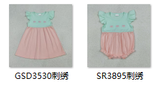 RTS Matching kids clothing embroidery bows print clothing girl summer clothing-2026.4.2
