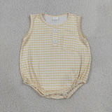 RTS  Matching clothing gingham print clothing baby boy summer bubble-2026.7.23