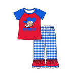 Order Deadline:22th Apr. Split order baby girl clothes state girl spring set