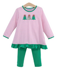 Order Deadline:24th June. Split order baby girl clothes tree girl winter christmas  set