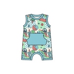 Order Deadline:18th Apr. Split order baby boy  smile summer romper