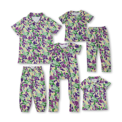 RTS toddler clothes matching camo print clothing  mama kids mardi gras clothes-2025.11.13