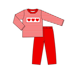 Order Deadline:14th Dec. Split order baby boy clothes love boy Valentine's Day set