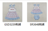 RTS kids matching clothing embroidery american girl print clothing girl 4th of July summer clothing-2026.1.23