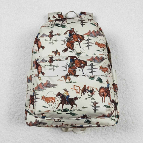 Western cowboys children backpack