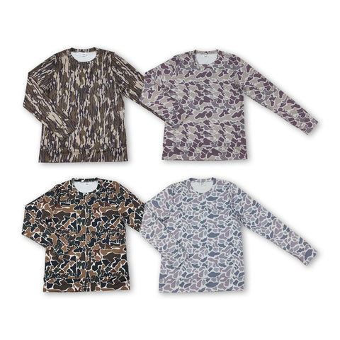 RTS adult clothes matching camo print clothing adult women yoga top-2025.10.17