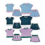 RTS Matching toddler clothes purple print clothing  mommy kids summer clothes-2026.4.14