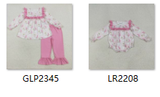 RTS kids matching clothing santa print clothing girl christmas winter clothing-2025.8.2