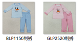 RTS kids clothes embroidered snowman kids summer matching clothes winter set-2025.7.23