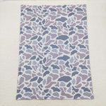 BL0145  baby blanket grey camo blanket minky blanket