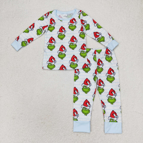 blp0475 baby boy clothes  cartoon toddler boy christmas pajamas outfits