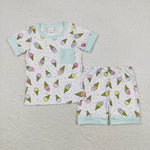 BSSO0622 baby boy clothes ice cream toddler boy summer outfit