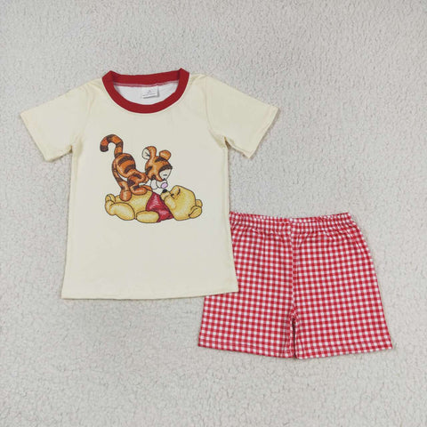 BSSO0939  3-6M to 7-8T baby boy clothes cartoon toddler boy summer outfits