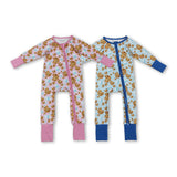 RTS kids matching clothing cookie milk print clothing baby winter romper-2025.8.12