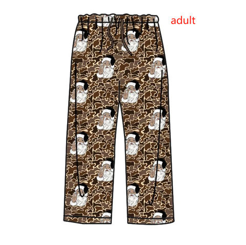 Order Deadline:4th Nov. Split order adult clothes leopard print adult man pajamas pant