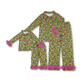 RTS toddler clothes matching cartoon print clothing  mama kids christmas clothes-2025.10.22