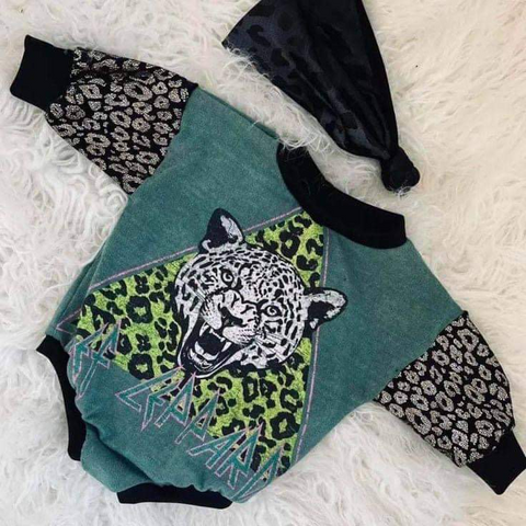 Order Deadline：12th Dec. Split order baby girl leopard printgirl winter romper