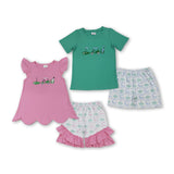 RTS kids clothes embroidery golf kids summer matching clothes summer shorts set-2025.7.8