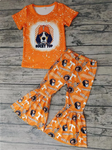 Order Deadline:27th Apr. Split order baby girl clothes state girl bell bottoms pants set