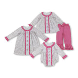 RTS kids matching clothing embroidered pumpkin print clothing girl winter clothing-2025.8.19