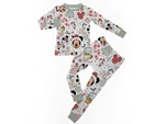 Custom order MOQ:5pcs each design boy cartoon mouse christmas pajamas set