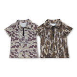 RTS Matching Clothing toddler clothes camo print baby boy top kids summer clothing-2026.6.1