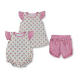 RTS Matching kids clothing floral print clothing girl summer clothing-2026.3.13