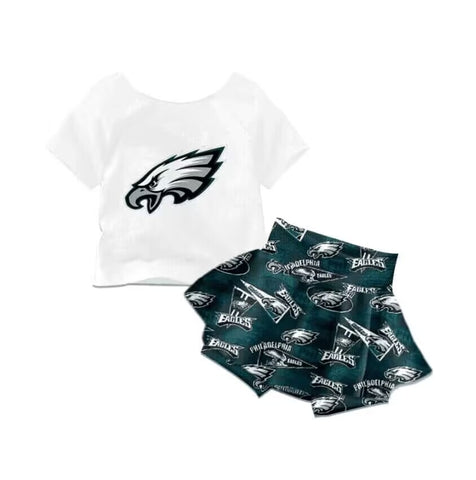 Order Deadline:28th Apr. Split order baby girl clothes state girl summer shorts set 8