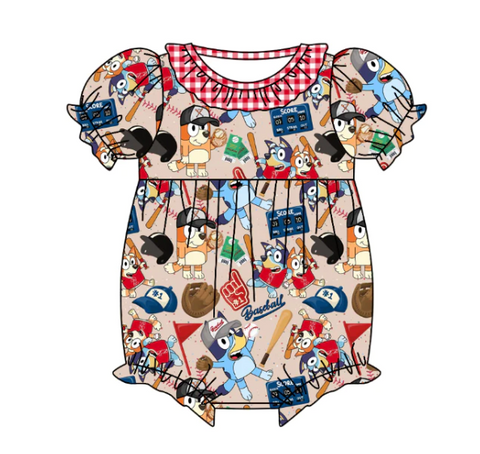 Order Deadline:19th Mar. Split order baby girl clothes cartoon dog baby girl summer bubble