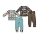 RTS kids matching clothing embroidery mama’s boy print clothing baby boy winter clothing-2025.11.11