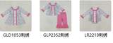 RTS kids matching clothing embroidered pumpkin print clothing girl winter clothing-2025.6.24