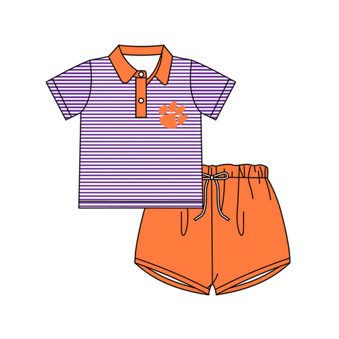 Order Deadline:27th Apr. Split order baby boy clothes state boy summer shorts set