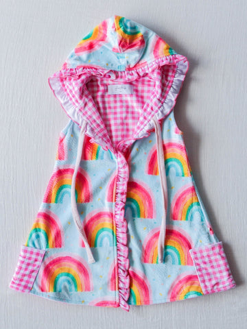 Order Deadline:22th Apr. Split order baby girl clothes rainbow girl summer dress