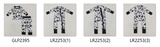 RTS kids matching clothing black bows print clothing winter clothing