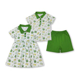 RTS kids matching clothing golf print clothing baby summer clothing-2026.1.16