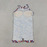 GSD3687  toddler clothes state camo print girl yoga summer dress