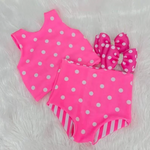 Order Deadline:8th Mar. Split order baby girl clothes pink girl summer swimsuit