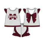 Order Deadline：31th Oct. Split order baby girl clothes state girl summer shorts set