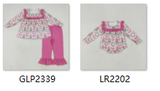 RTS kids matching clothing bows print clothing girl christmas clothing-2025.7.8