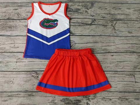 Order Deadline:29th Apr. Split order baby girl clothes state cheerleading girl summer shorts set