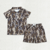 RTS Matching clothes toddler clothes camo print set boys summer clothing-2026.3.26