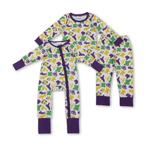 RTS kids matching clothing mardi gras print clothing girl winter clothing-2025.10.17